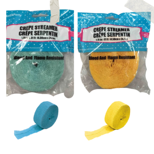 Picture for category CREPE STREAMERS