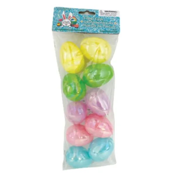 Easter Egg Fillers Iridescent 2.5 inch 10 ct